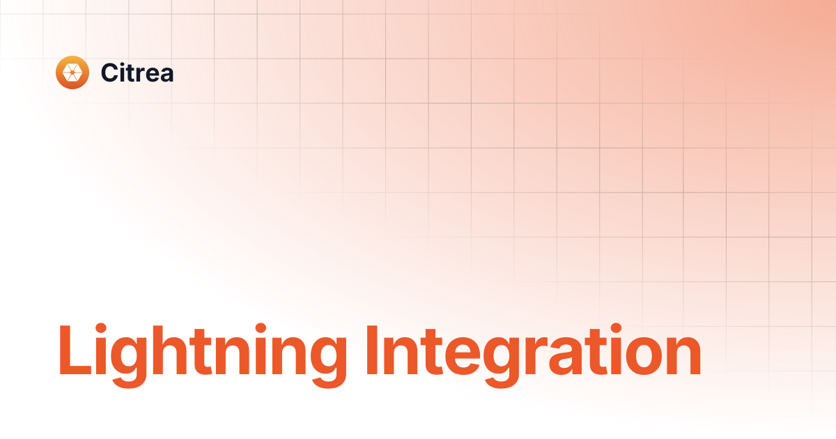 Lightning Integration | Citrea